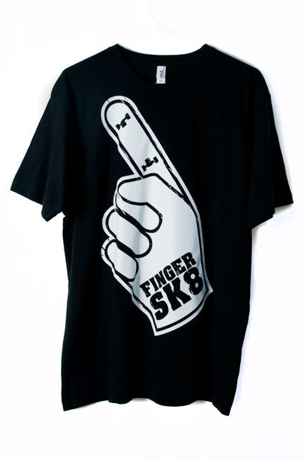 fingersk8 logo black fingerboard tee-shirt