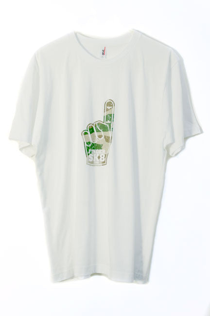 fingersk8 white commando graphic fingerboard t-shirt